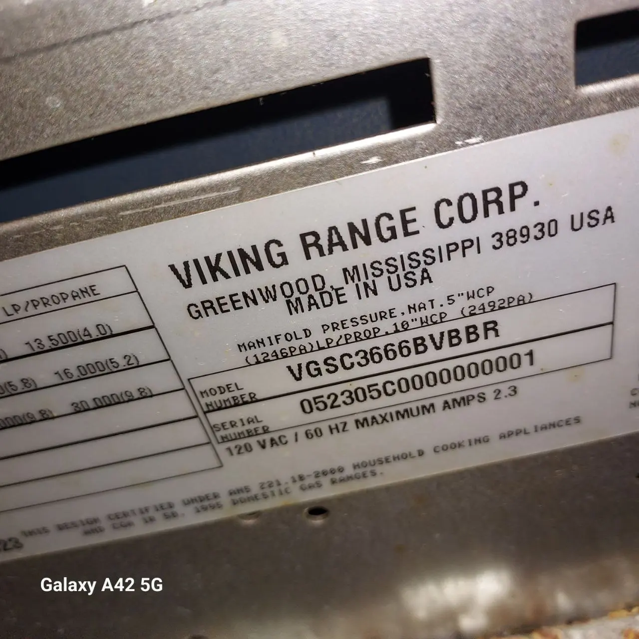 Viking range